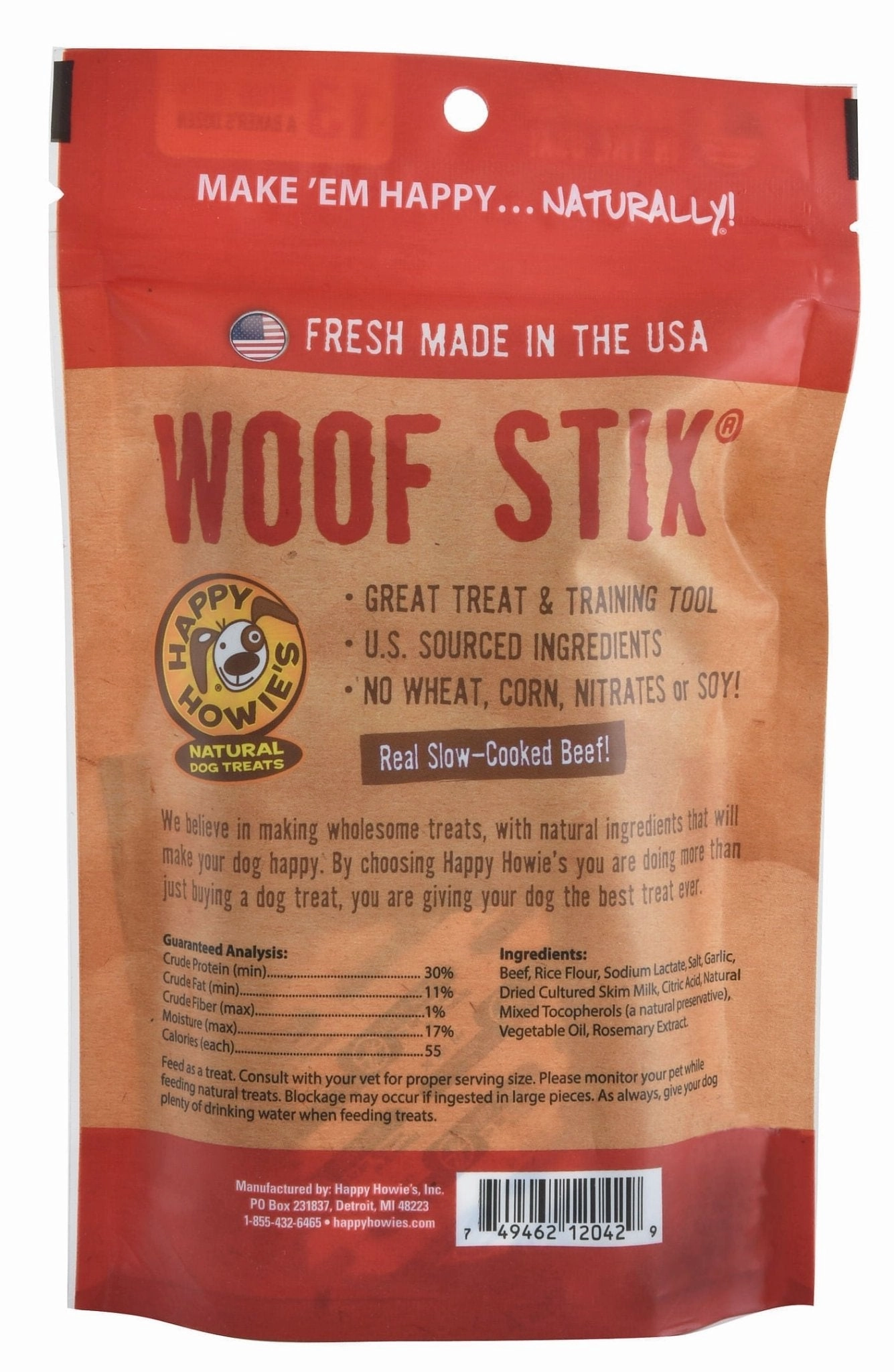 6" Happy Howie's Woof Stix