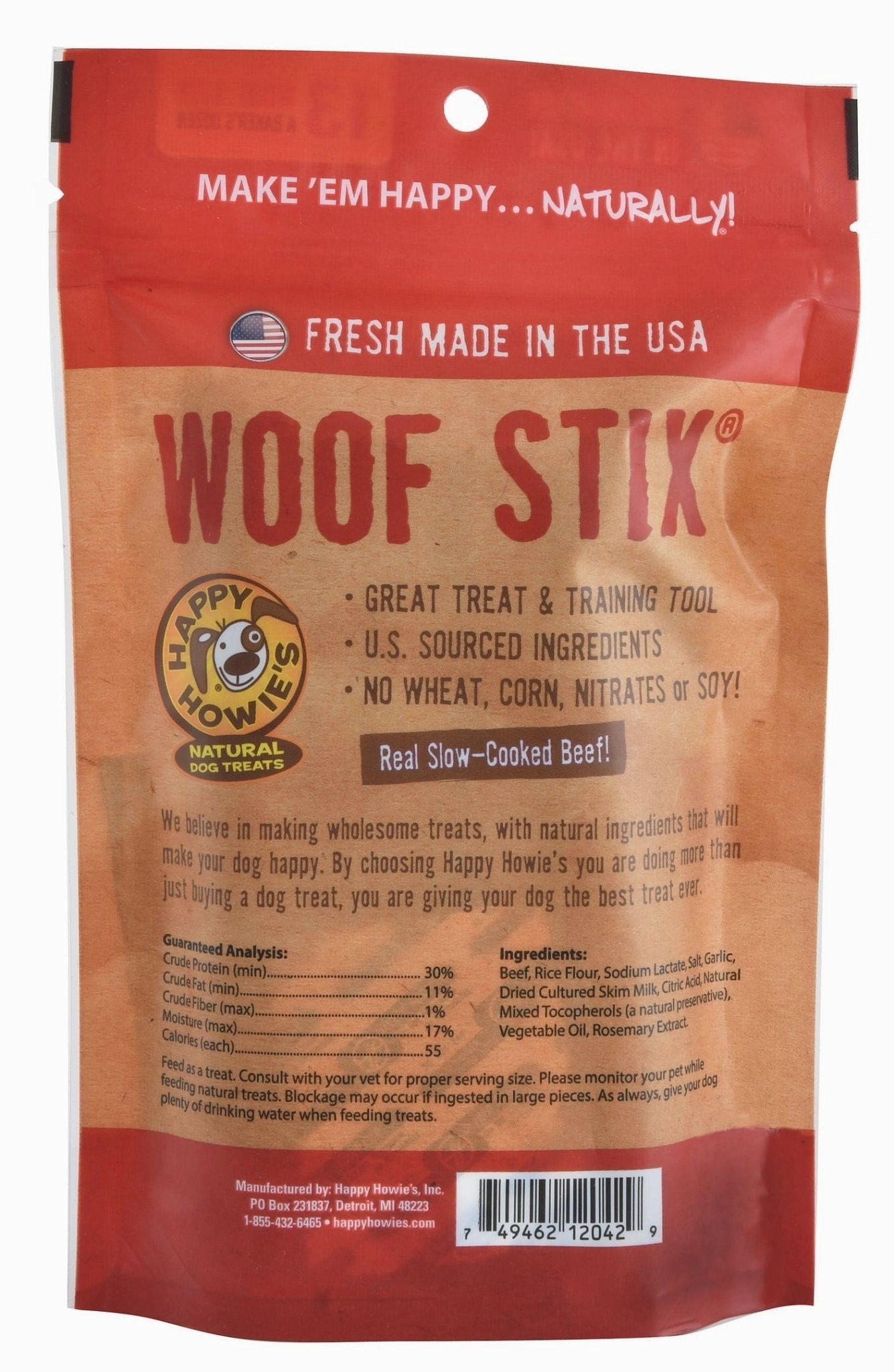 6" Happy Howie's Woof Stix