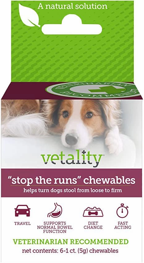 'Stop the Runs' Anti-Diarrhea Chewables for Dogs, 6-1 ct