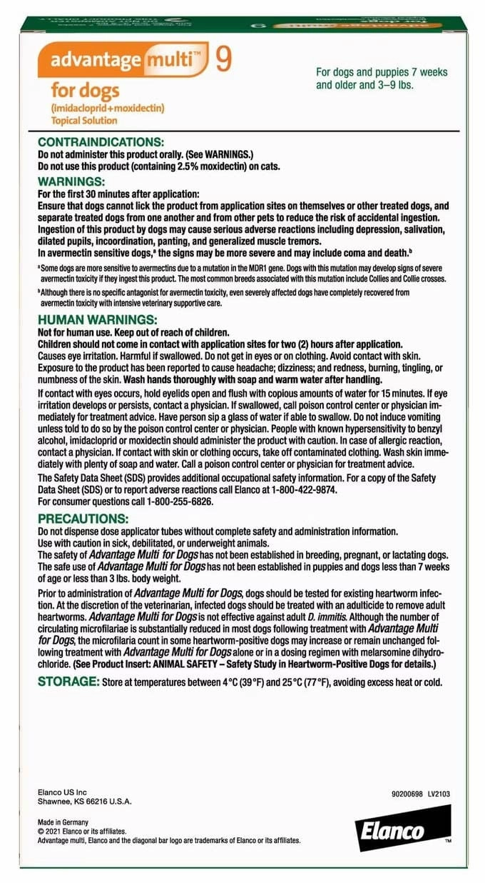 Advantage Multi for Dogs (imidacloprid   moxidectin) Topical Solution