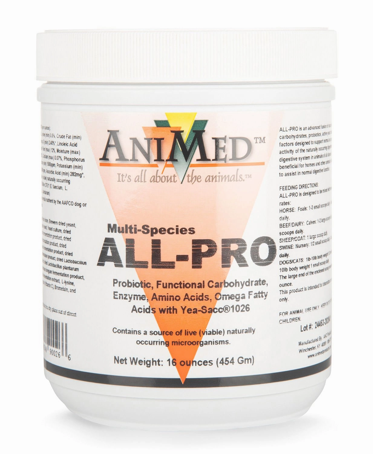Animed ALL-PRO Probiotic Supplement for Multi-Species Animals