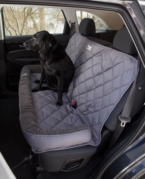 Back Seat Protector with Fleece Headrest for Dogs