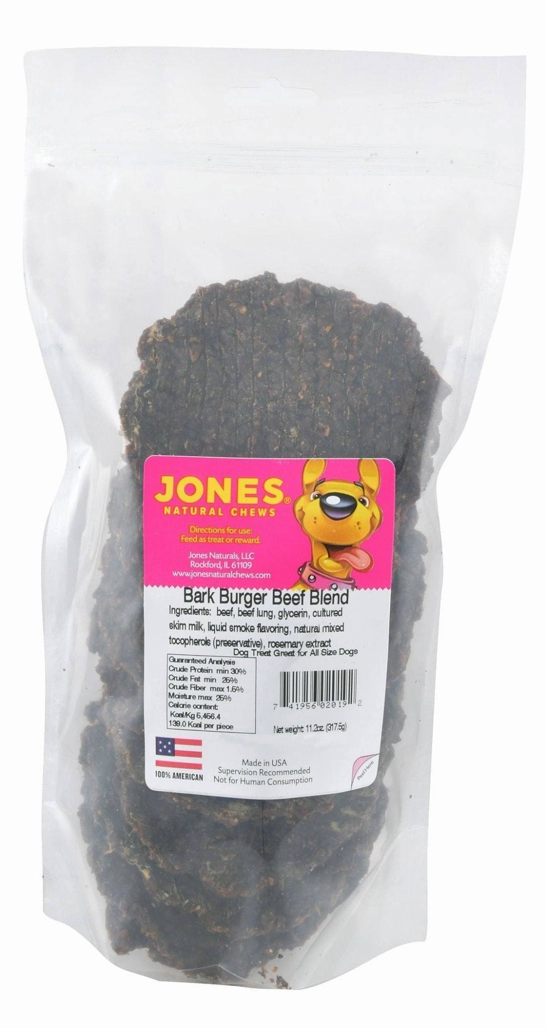 Bark Burgers Beef Blend Dog Chew Treats