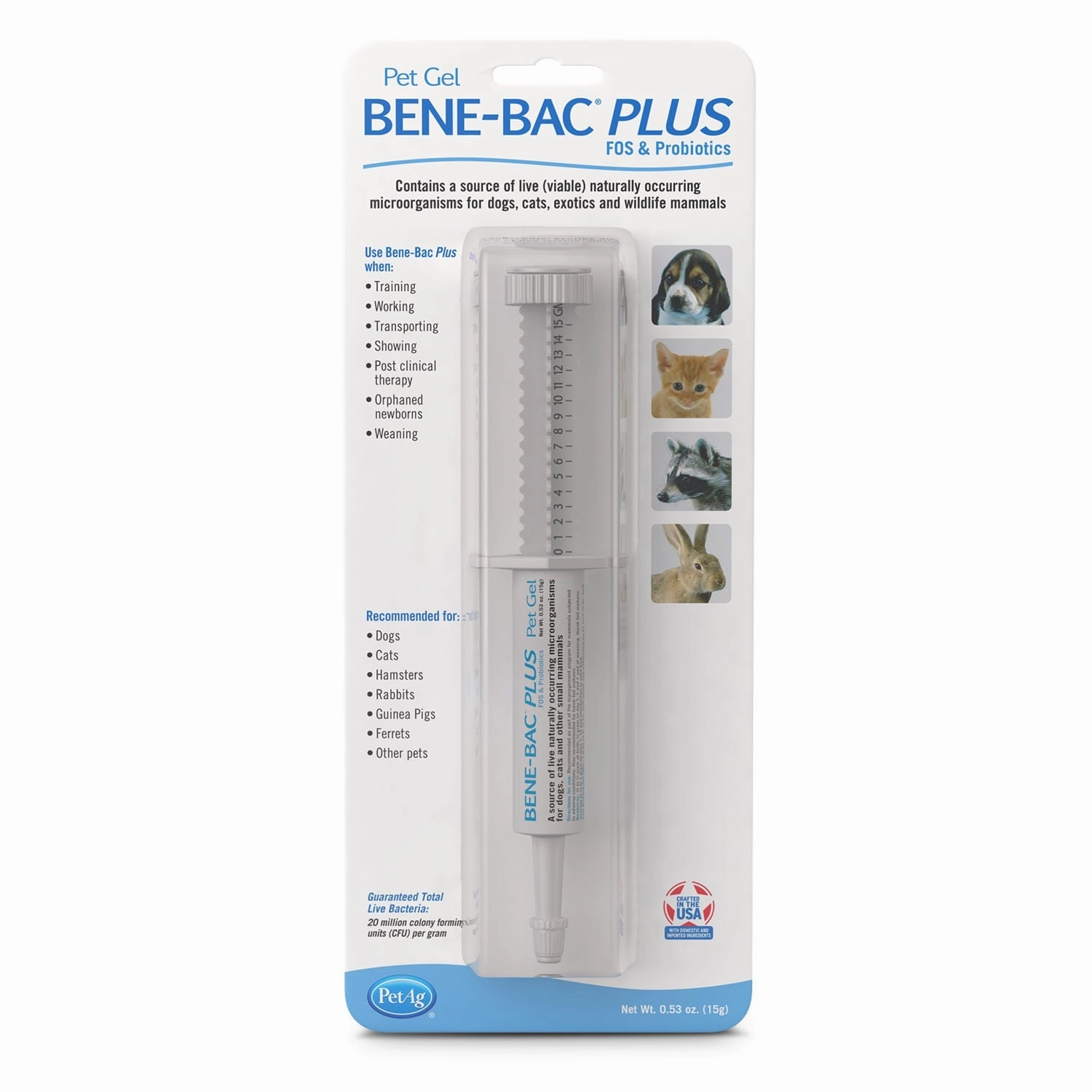Bene-Bac Plus - FOS & Probiotics for Pets