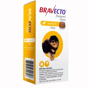 Bravecto Chews for Dogs (Fluralaner) - 12 Week Flea & Tick Prevention, 1 Chew
