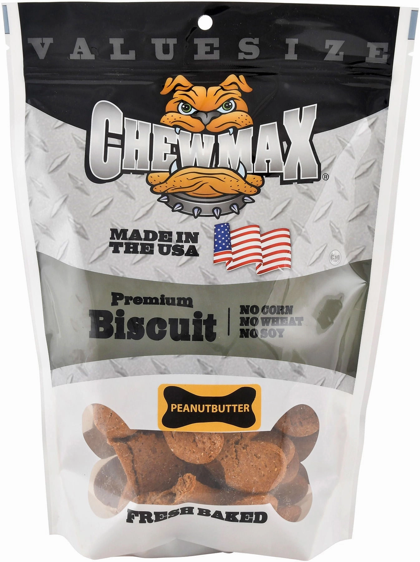 Chewmax Peanut Butter Premium Biscuits, 4"L