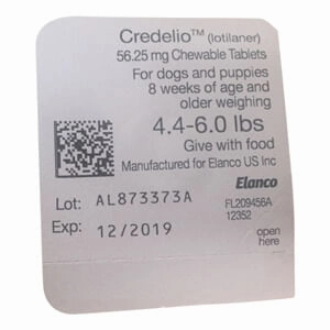 Credelio (lotilaner) Flea & Tick Chewable Tablets for Dogs