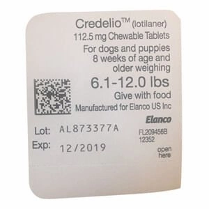 Credelio (lotilaner) Flea & Tick Chewable Tablets for Dogs