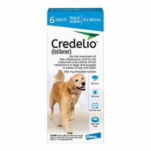 Credelio (lotilaner) Flea & Tick Chewable Tablets for Dogs