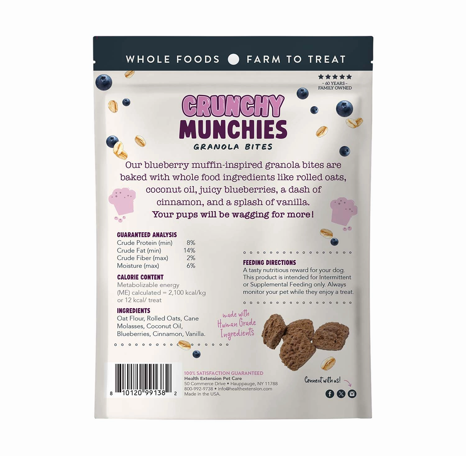 Crunchy Munchie Natural Treats for Dogs, 5 oz