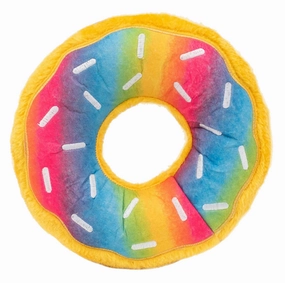 Donutz Rainbow Plush Dog Toy