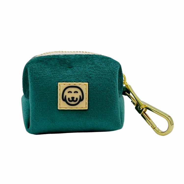 Emerald Velvet - Dog Poop Bag Holder