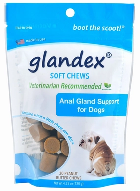 Glandex Soft Chews for Dogs, Peanut Butter