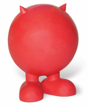 Good Cuz / Bad Cuz Rubber Squeaker Ball Dog Toy