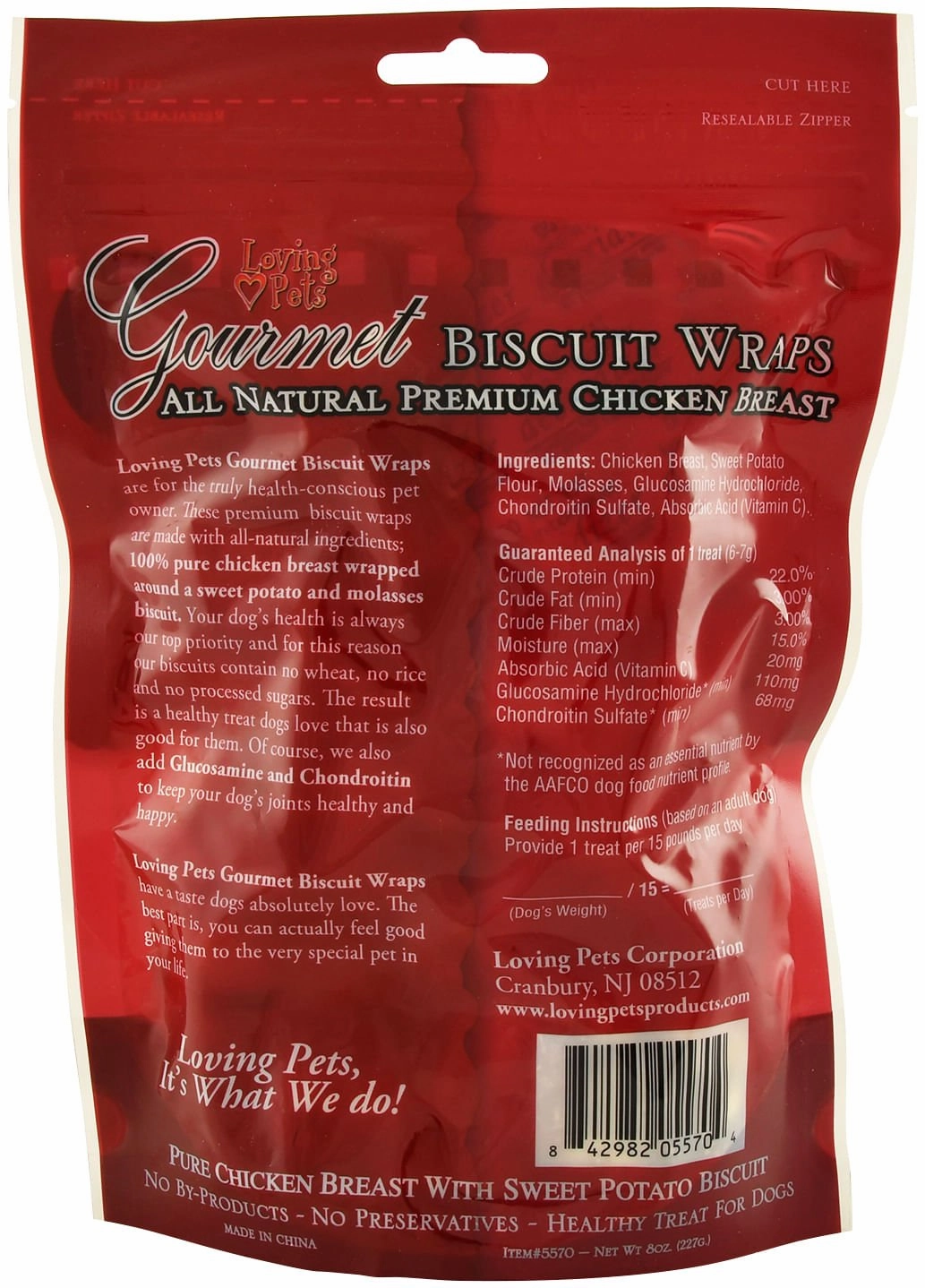 Gourmet Chicken Wraps, Sweet Potato Biscuit Dog Treats