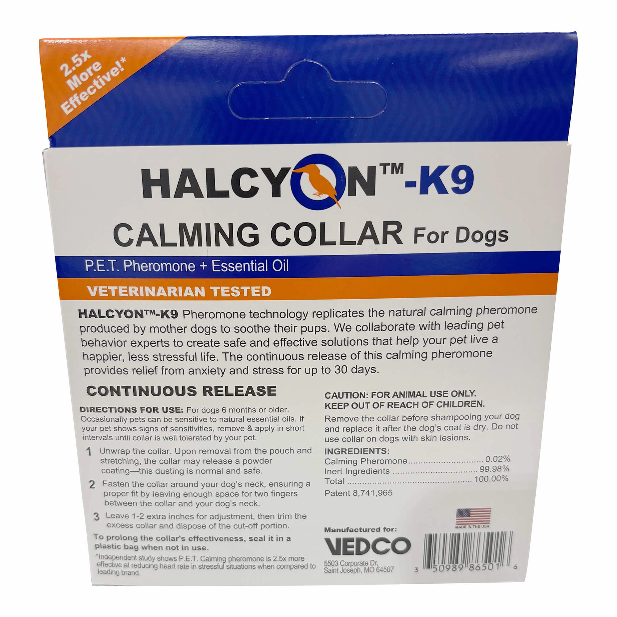 Halcyon K9 Calming Collar for Dogs