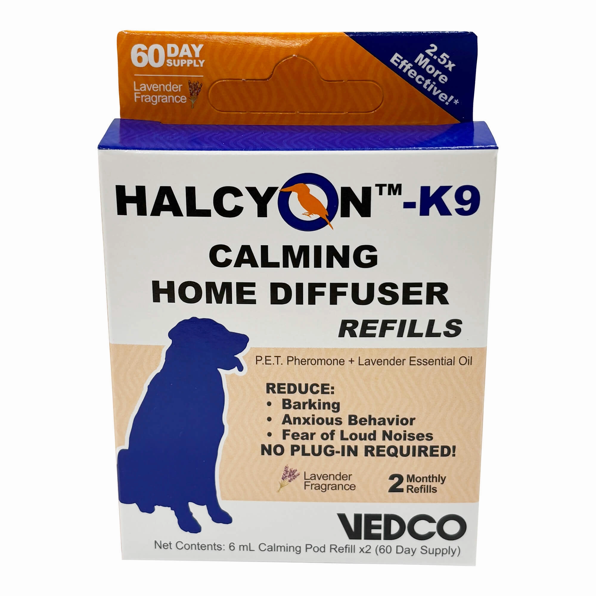 Halcyon K9 Calming Home Diffuser for Dogs Refill, 2 pk
