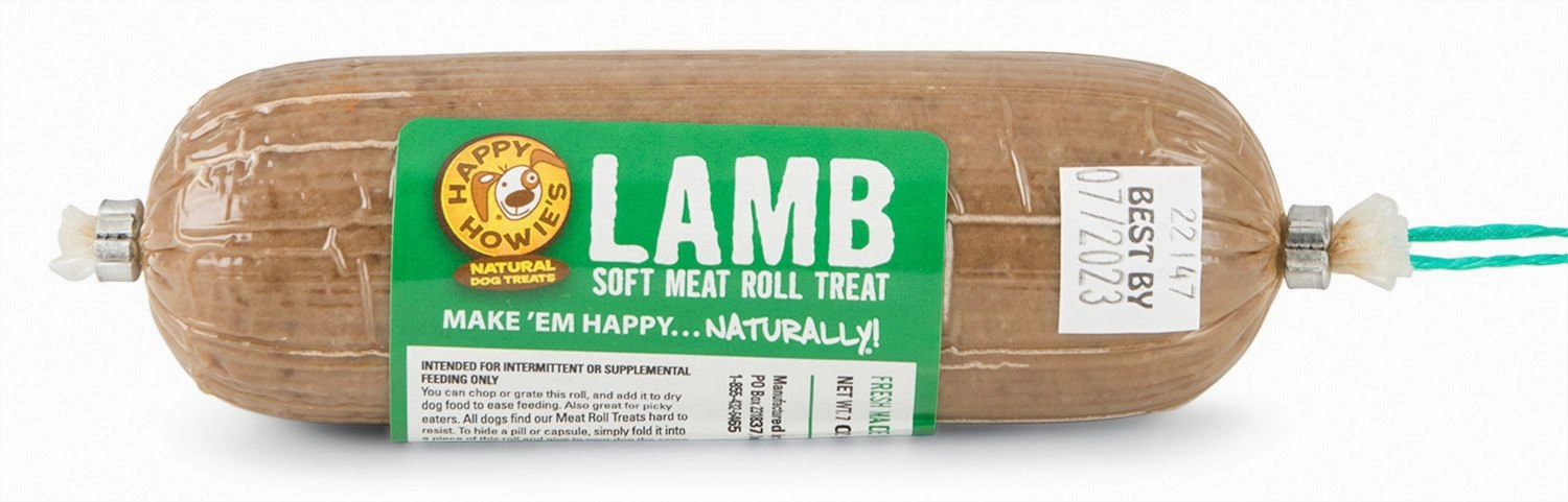 Happy Howie's Gourmet Meat Roll for Dogs, Lamb