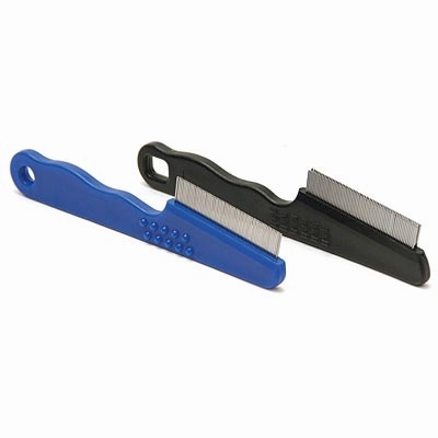 Jeffers Ergo Grip Flea Combs for Pets with Plastic Handle