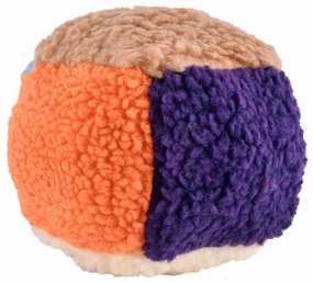 Jeffers Fuzzy Cube Dog Toy, 5.5", Each