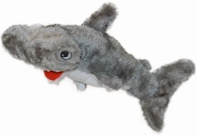 Jeffers Hammerhead Shark Plush Squeaker Dog Toy, 8", Each
