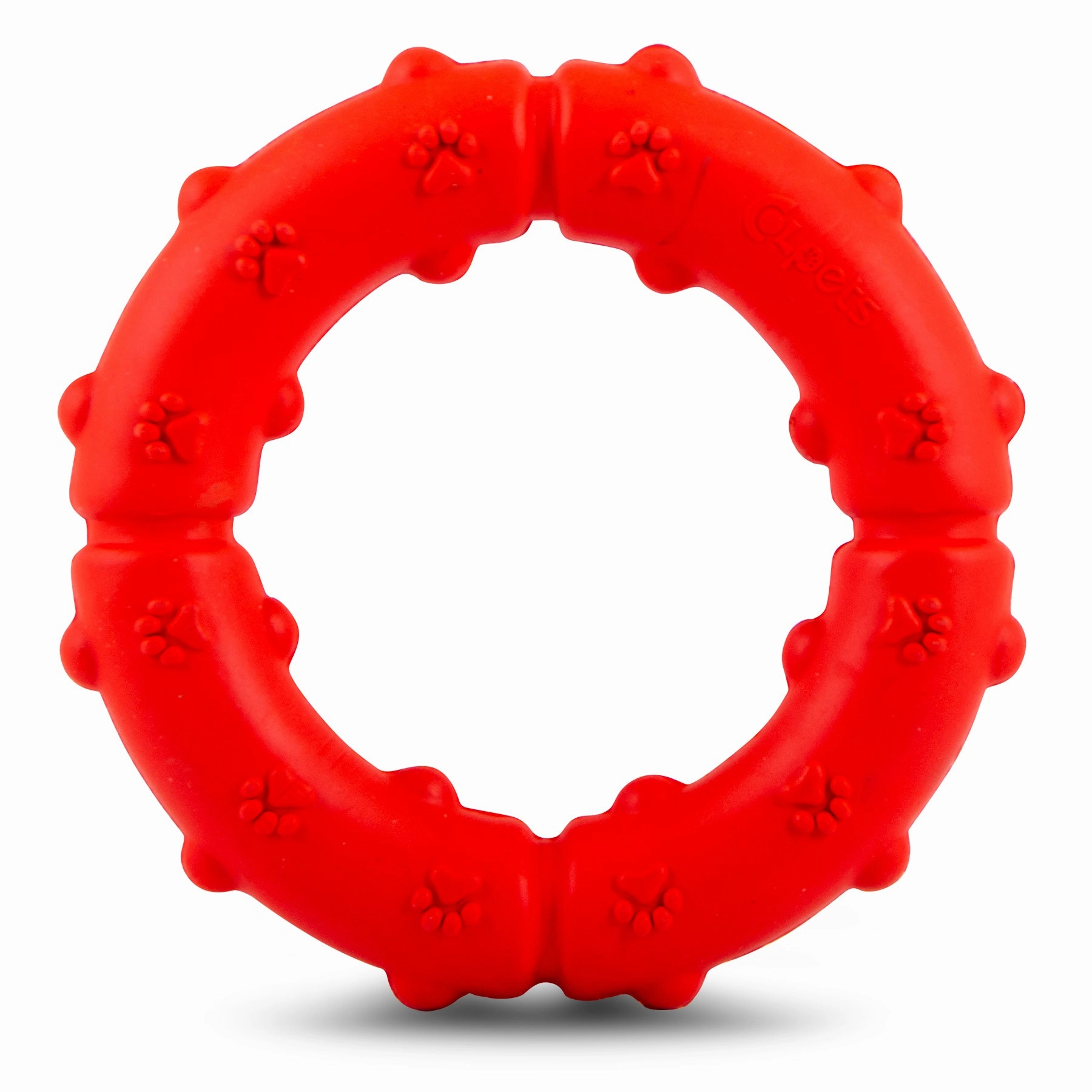 Jeffers Natural Rubber Ring Tugger Dog Toy for Healthy-Chewing Habits