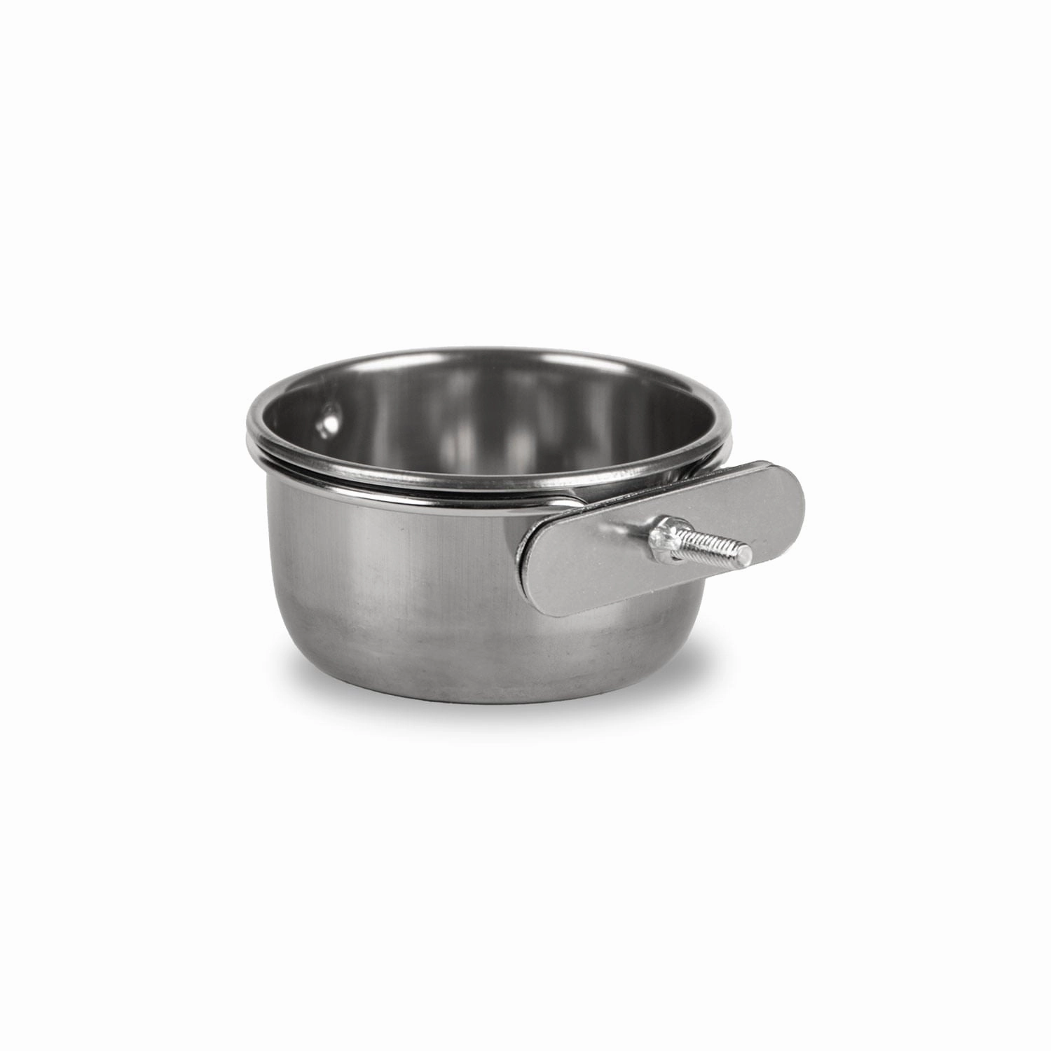 Jeffers Stainless Steel Coop/Kennel Cup with Clamp