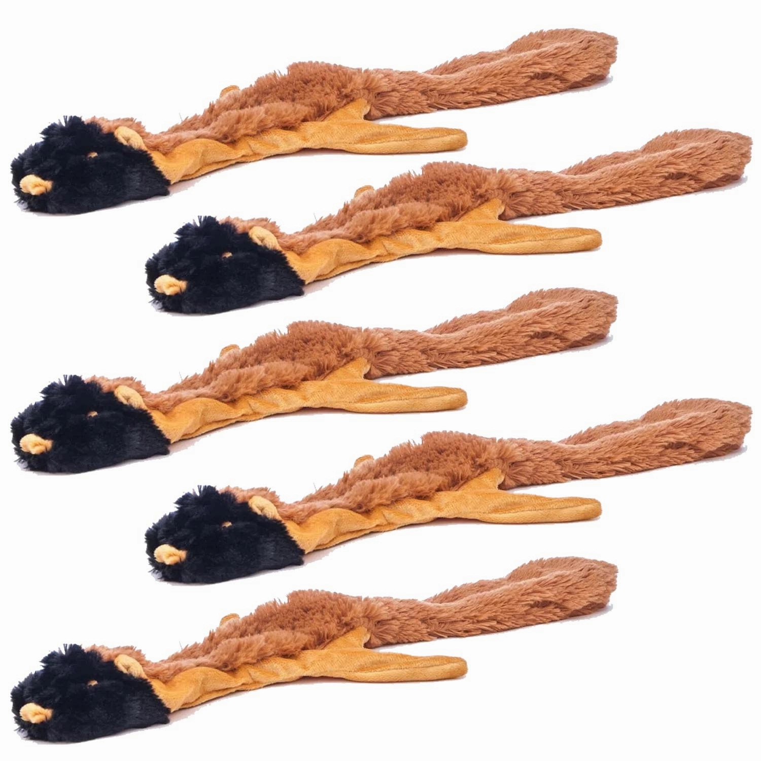 Jeffers Thinnies Unstuffed Rope Squeaker Dog Toys, 21"L