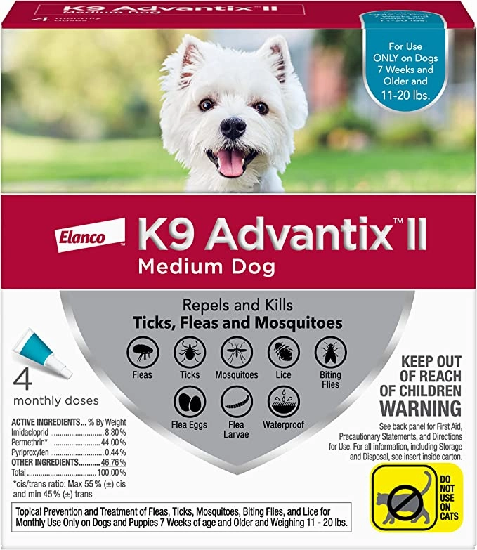 K9 Advantix II Flea and Tick Prevention for Dogs