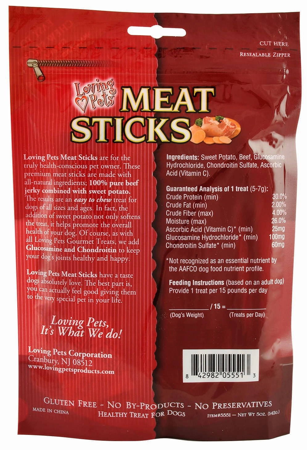 Loving Pets 100% All Natural Meat Sticks
