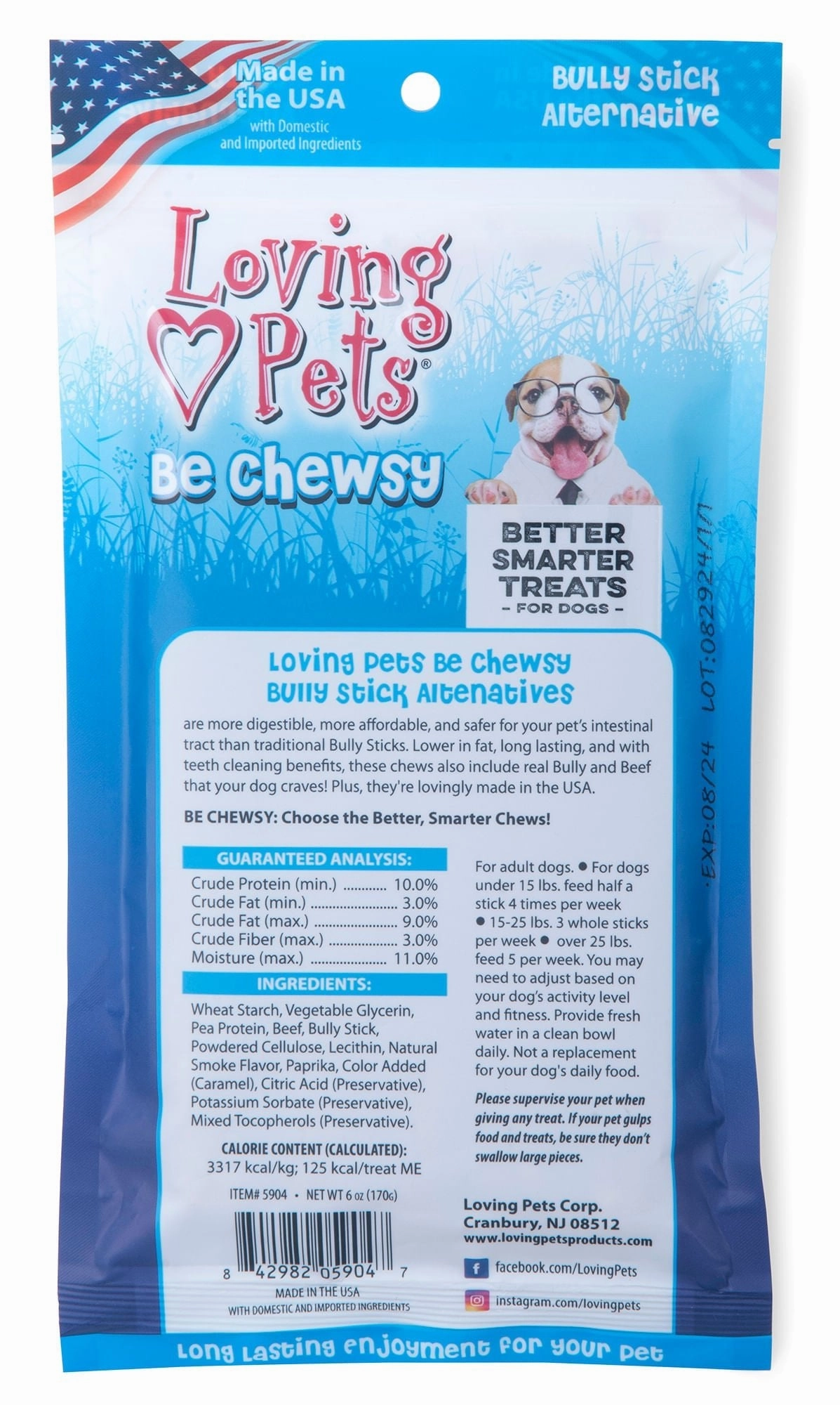 Loving Pets Be Chewsy, Bully Stick Alternative