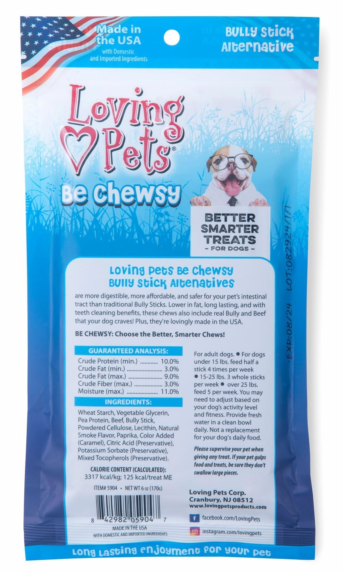 Loving Pets Be Chewsy, Bully Stick Alternative