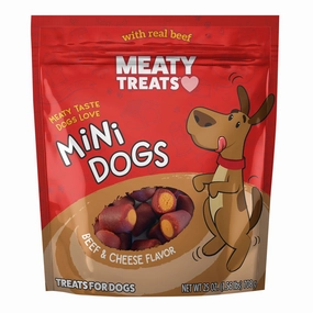 Meaty Treats Beef Mini Dogs, 25 oz