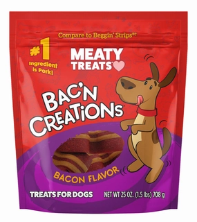 Meaty Treats Wavy Strips Dog Treats, 40 oz