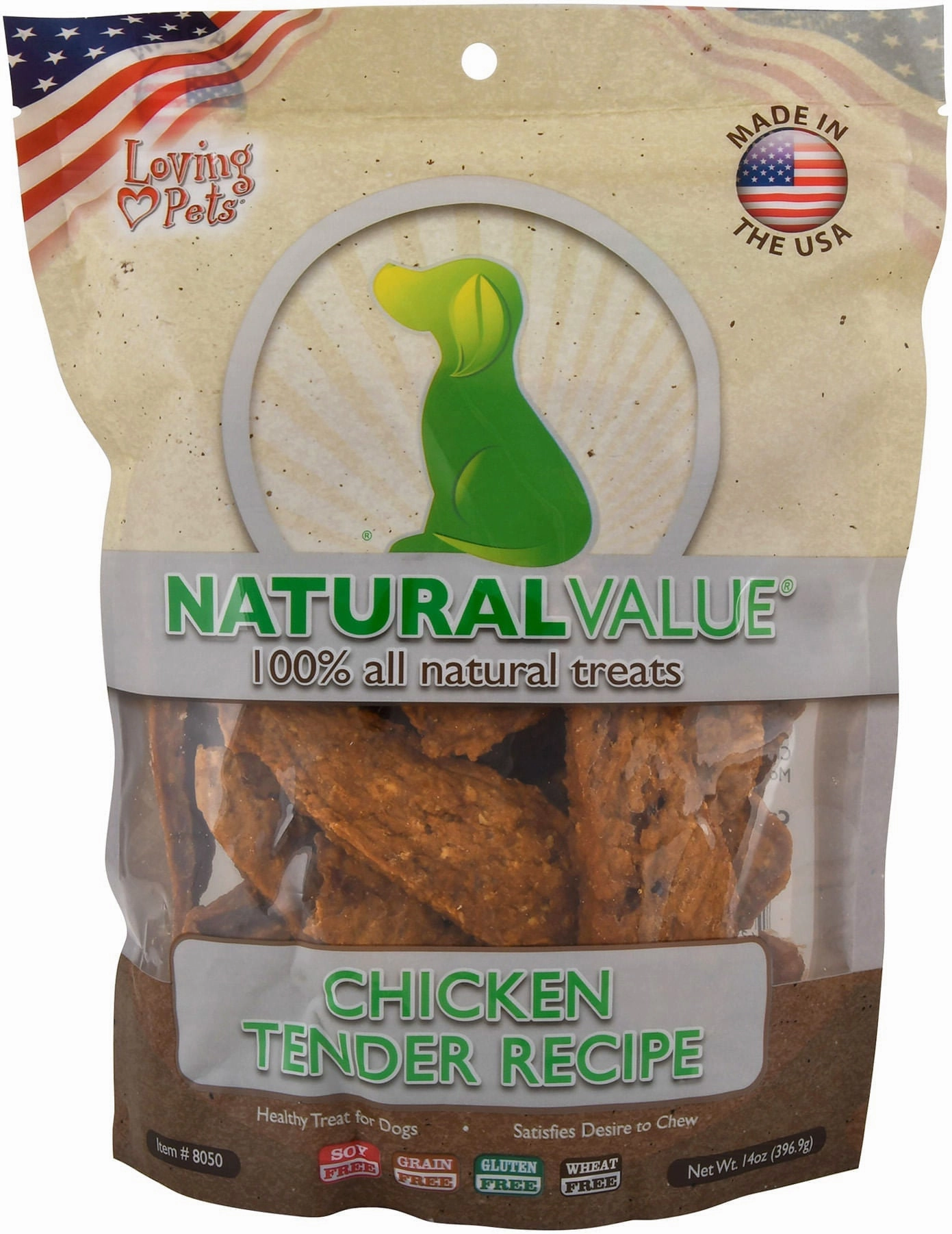 Natural Value Chicken Tenders Healthy Treats for Dogs, 14 oz