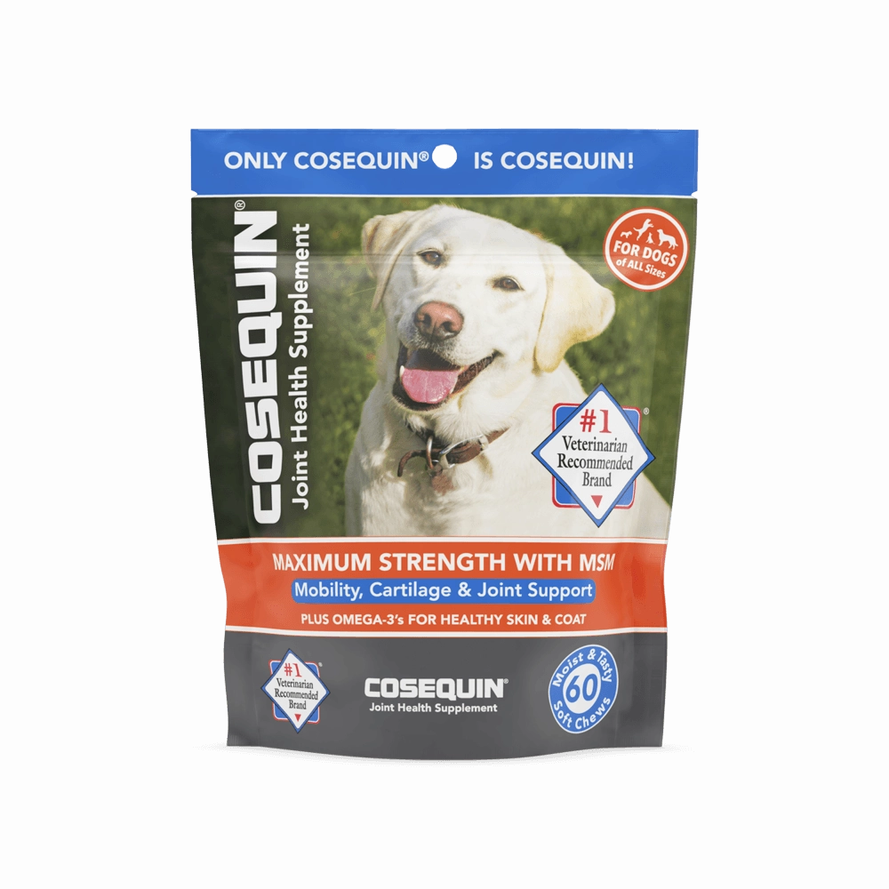 Nutramax Cosequin Joint Health Supplement for Dogs - With Glucosamine, Chondroitin, MSM, and Omega-3's