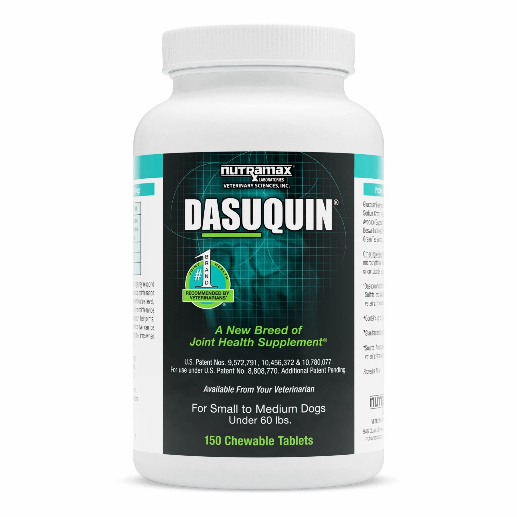 Nutramax Dasuquin for Dogs, Joint Health Supplement, Contains Glucosamine, Plus Chondroitin, ASU, and More, Supports Healthy Joints, Chewable Tablets