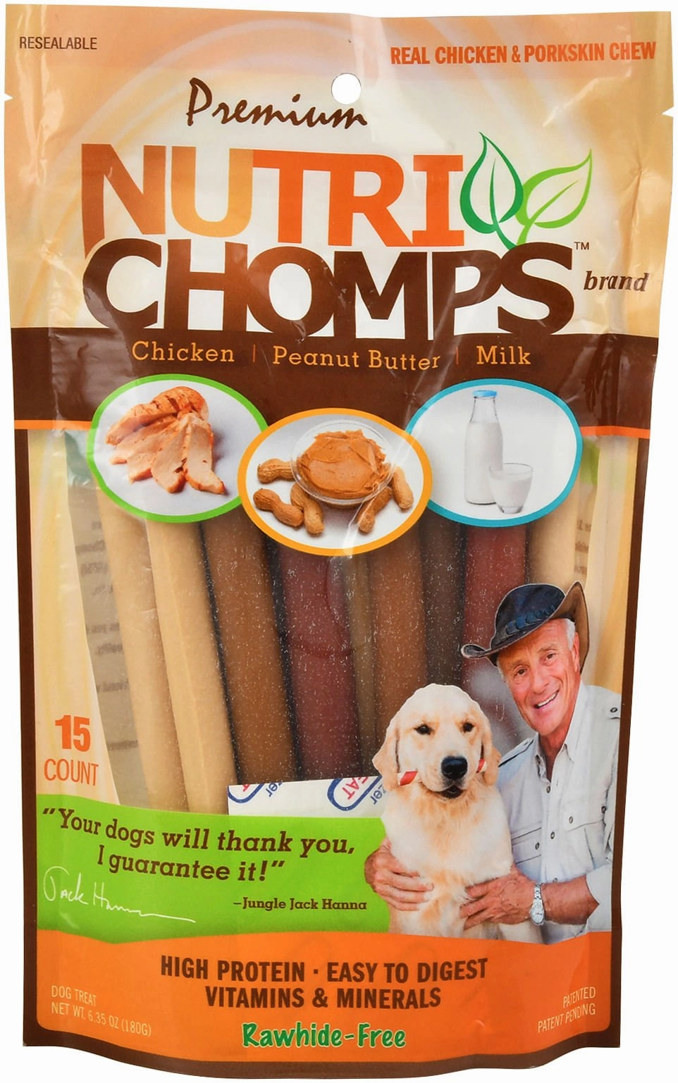 Nutri Chomps 5" Premium Sticks, Variety Pack