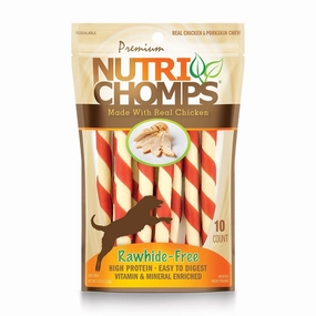 NutriChomps Chicken Flavor Mini Twist, 10 ct