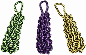 Nuts for Knots Rope Tug with Braided Stick, 16"