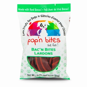 Pop'n Bites Bac'n Bites Dog Treats, 3.5 oz