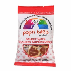 Pop'n Bites Select Cuts Beef Dog Treats, 3.5 oz