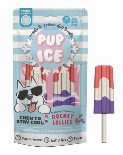 Pup Ice Rocket Lollies Dog Treats, 2pk