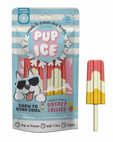 Pup Ice Rocket Lollies Dog Treats, 2pk
