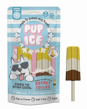 Pup Ice Rocket Lollies Dog Treats, 2pk