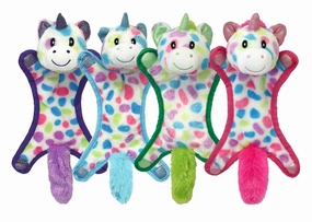 Puppy Ball Head Unicorn Crinkle Dog Toy, 10", Assorted