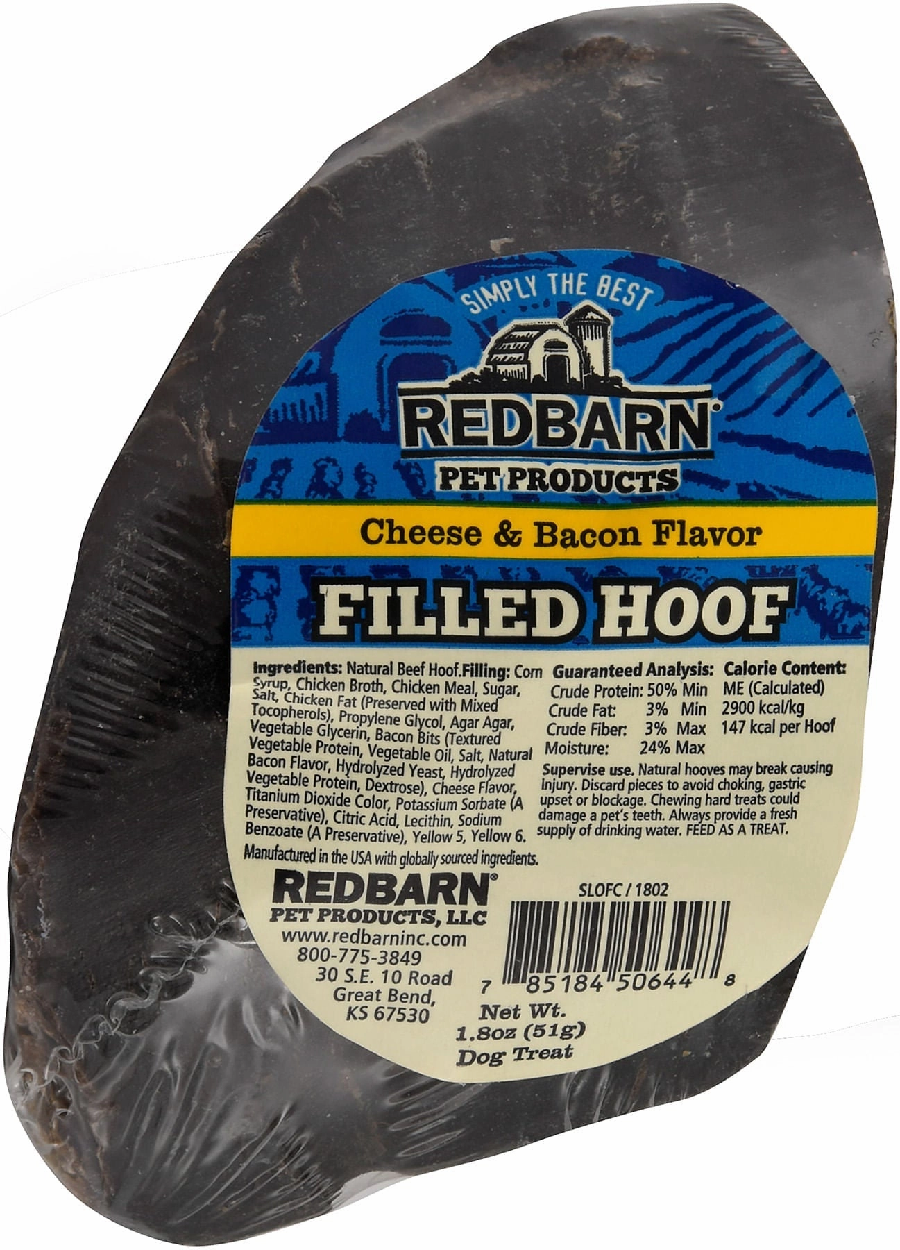 Redbarn Dog Treats Filled Cow Hoof