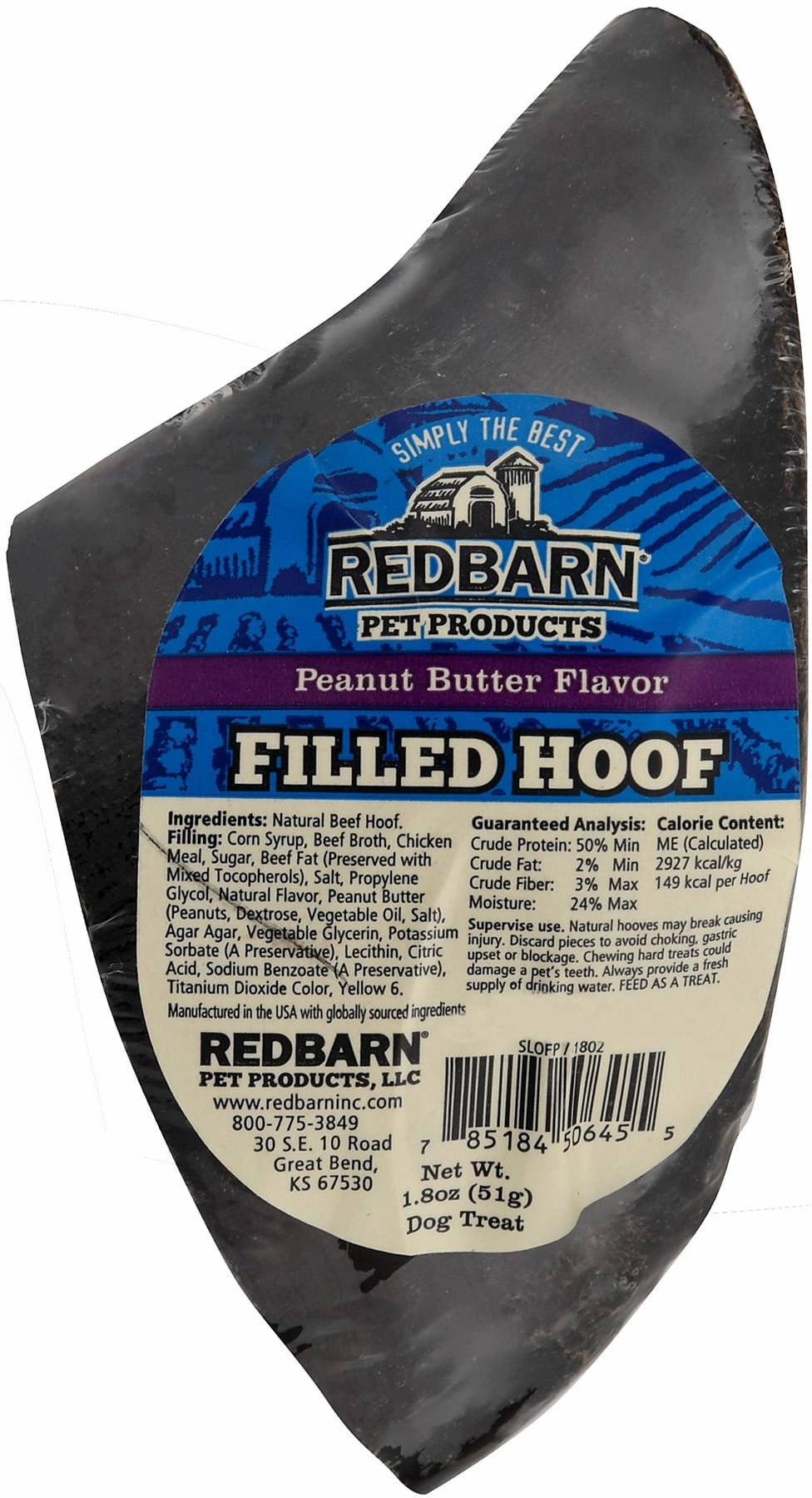 Redbarn Dog Treats Filled Cow Hoof