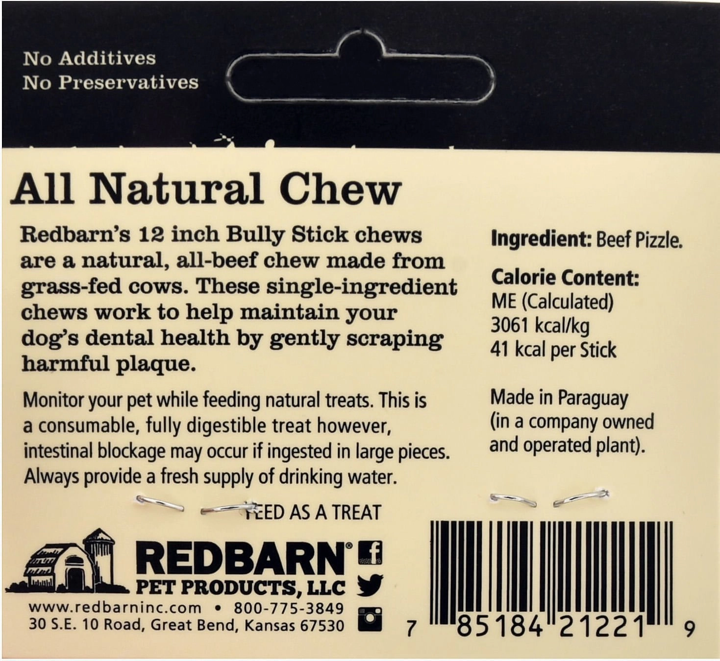 Redbarn Low Odor 12" Bully Sticks
