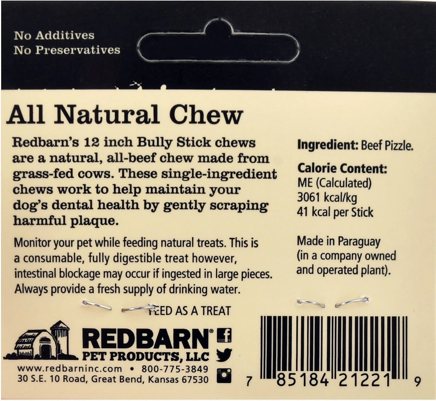 Redbarn Low Odor 12" Bully Sticks